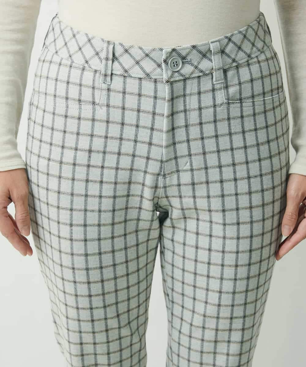 PZLAT64210 GEORGES RECH(ジョルジュ・レッシュ) スリムスティックパンツ アイボリー(チェック)