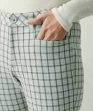 PZLAT64210 GEORGES RECH(ジョルジュ・レッシュ) スリムスティックパンツ アイボリー(チェック)