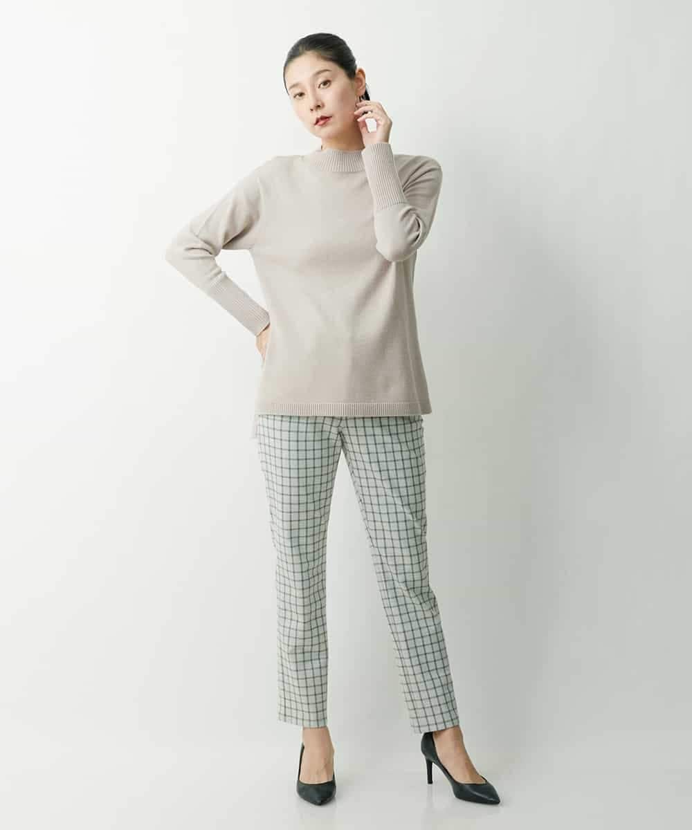 PZLAT64210 GEORGES RECH(ジョルジュ・レッシュ) スリムスティックパンツ アイボリー(チェック)