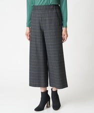 PZLAV59290 GEORGES RECH(ジョルジュ・レッシュ) グレンチェッククロップドワイドパンツ ダークグレー
