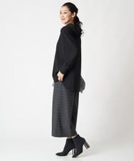 PZLAV59290 GEORGES RECH(ジョルジュ・レッシュ) グレンチェッククロップドワイドパンツ ダークグレー