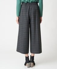 PZLAV59290 GEORGES RECH(ジョルジュ・レッシュ) グレンチェッククロップドワイドパンツ ダークグレー