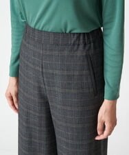PZLAV59290 GEORGES RECH(ジョルジュ・レッシュ) グレンチェッククロップドワイドパンツ ダークグレー