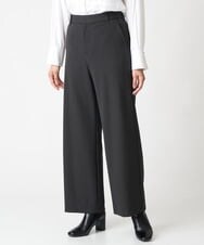 PZLAV60230 GEORGES RECH(ジョルジュ・レッシュ)  [日本製]裏起毛ストレッチワイドストレートパンツ グリーン