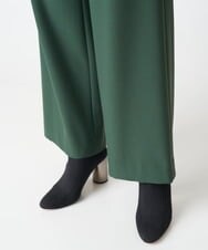 PZLAV60230 GEORGES RECH(ジョルジュ・レッシュ)  [日本製]裏起毛ストレッチワイドストレートパンツ グリーン