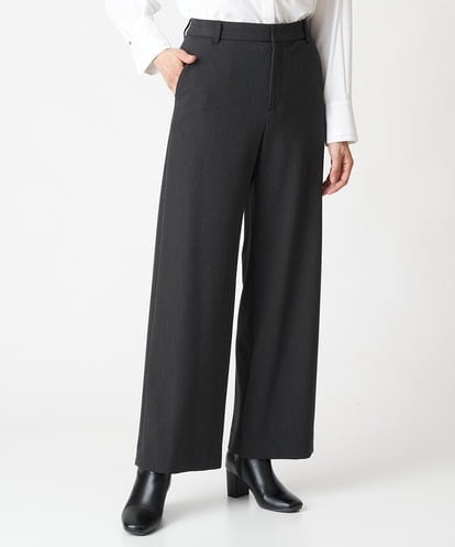 PZLAV60230 GEORGES RECH  [日本製]裏起毛ストレッチワイドストレートパンツ