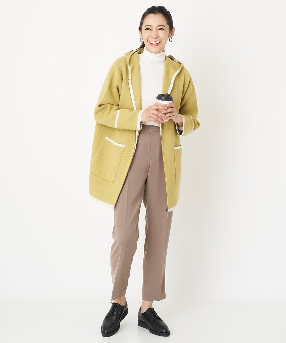 PZLAW05210 GEORGES RECH(ジョルジュ・レッシュ)  [日本製]センタープレステーパードパンツ ベージュ