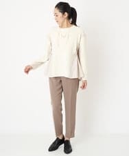 PZLAW05210 GEORGES RECH(ジョルジュ・レッシュ)  [日本製]センタープレステーパードパンツ ベージュ
