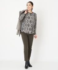 PZLAW20210 GEORGES RECH(ジョルジュ・レッシュ)  [日本製]ストレッチ裏起毛スキニーパンツ カーキ