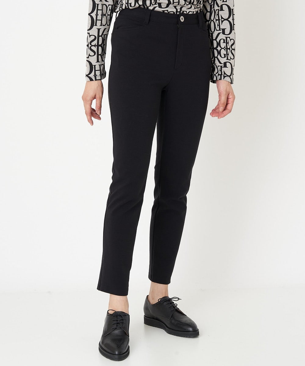 PZLAW20210 GEORGES RECH(ジョルジュ・レッシュ)  [日本製]ストレッチ裏起毛スキニーパンツ ブラック