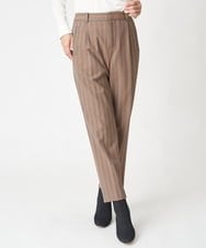 PZLAW38290 GEORGES RECH(ジョルジュ・レッシュ)  [日本製]カービーストライプ裏面起毛テーパードパンツ ブルー系