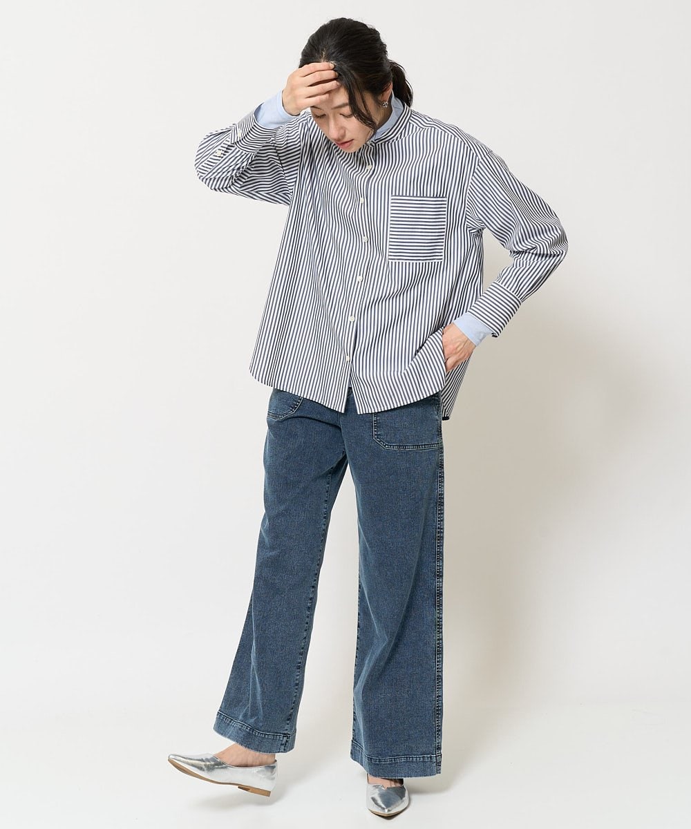 PZLEA26270 GEORGES RECH(ジョルジュ・レッシュ)  [セットアップ対応]8.5ozスウェットデニムパンツ ブルー