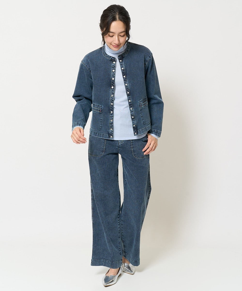 PZLEA26270 GEORGES RECH(ジョルジュ・レッシュ)  [セットアップ対応]8.5ozスウェットデニムパンツ ブルー