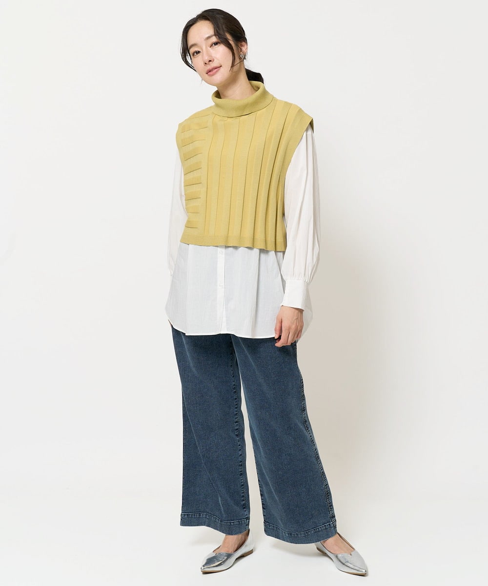 PZLEA26270 GEORGES RECH(ジョルジュ・レッシュ)  [セットアップ対応]8.5ozスウェットデニムパンツ ブルー