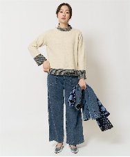 PZLEA26270 GEORGES RECH(ジョルジュ・レッシュ)  [セットアップ対応]8.5ozスウェットデニムパンツ ブルー