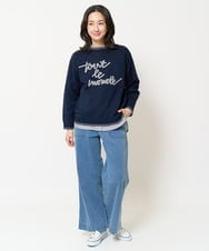 PZLEA26270 GEORGES RECH(ジョルジュ・レッシュ)  [セットアップ対応]8.5ozスウェットデニムパンツ ブルー