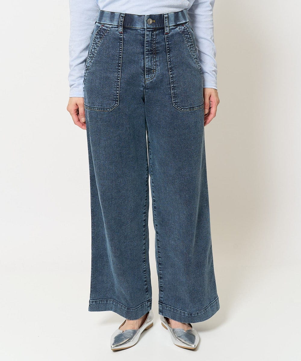 PZLEA26270 GEORGES RECH(ジョルジュ・レッシュ)  [セットアップ対応]8.5ozスウェットデニムパンツ ブルー