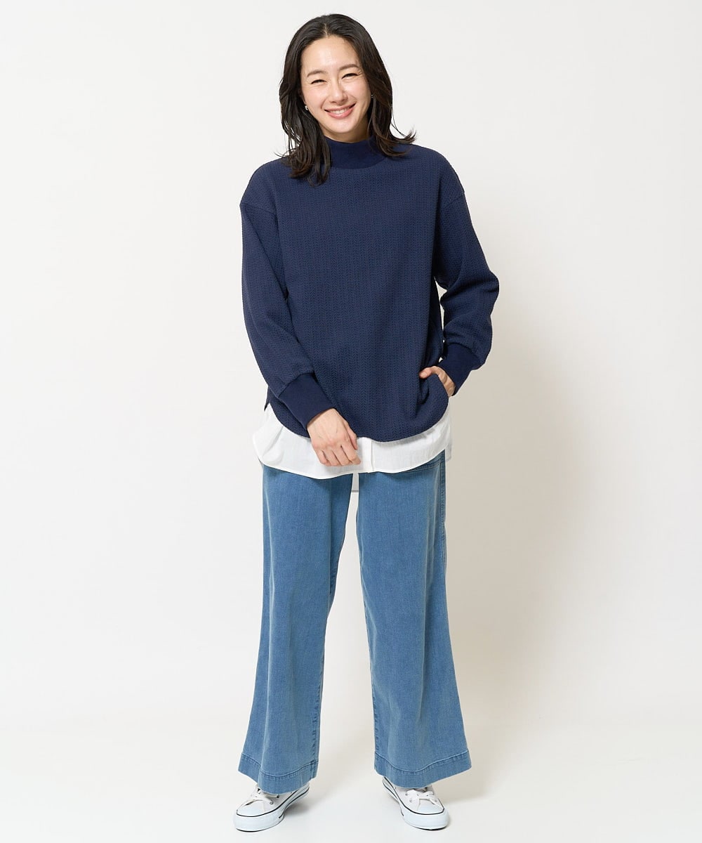 PZLEA26270 GEORGES RECH(ジョルジュ・レッシュ)  [セットアップ対応]8.5ozスウェットデニムパンツ ブルー