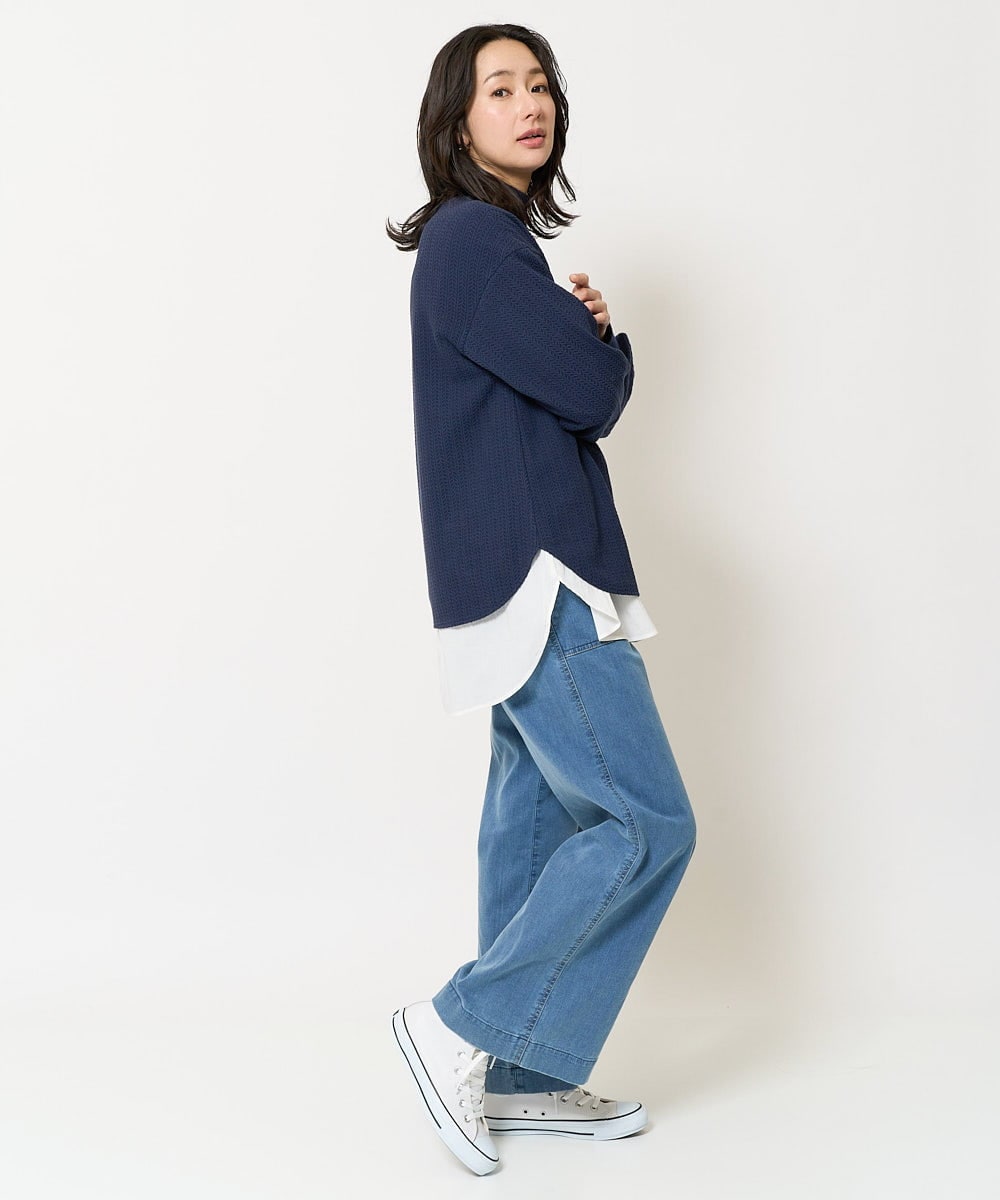 PZLEA26270 GEORGES RECH(ジョルジュ・レッシュ)  [セットアップ対応]8.5ozスウェットデニムパンツ ブルー