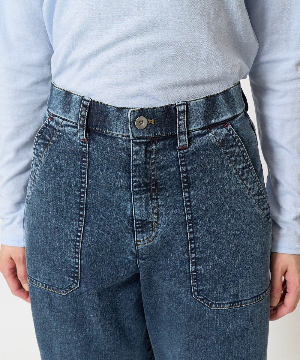 PZLEA26270 GEORGES RECH(ジョルジュ・レッシュ)  [セットアップ対応]8.5ozスウェットデニムパンツ ブルー