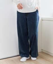 PZLEE01270 GEORGES RECH(ジョルジュ・レッシュ)  [セットアップ対応]ジャージーデニムワイドパンツ ブルー
