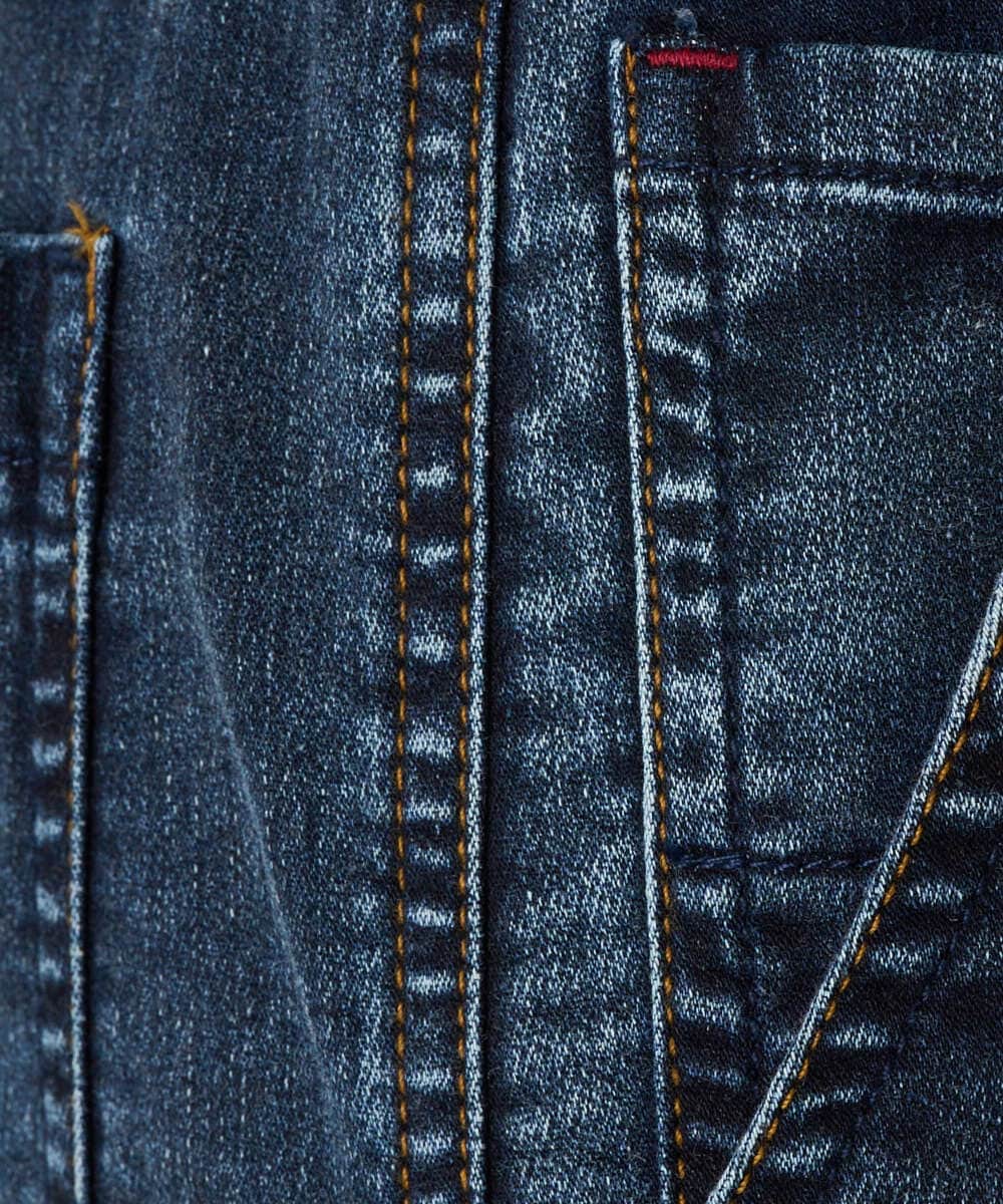 PZLEE01270 GEORGES RECH(ジョルジュ・レッシュ)  [セットアップ対応]ジャージーデニムワイドパンツ ブルー