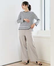 PZLEE01270 GEORGES RECH(ジョルジュ・レッシュ)  [セットアップ対応]ジャージーデニムワイドパンツ ブルー