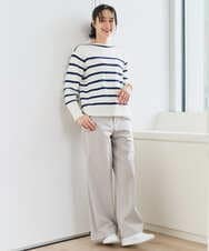 PZLEE01270 GEORGES RECH(ジョルジュ・レッシュ)  [セットアップ対応]ジャージーデニムワイドパンツ ブルー