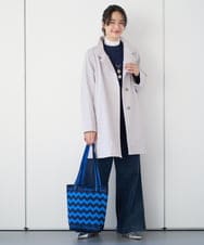 PZLEE01270 GEORGES RECH(ジョルジュ・レッシュ)  [セットアップ対応]ジャージーデニムワイドパンツ ブルー