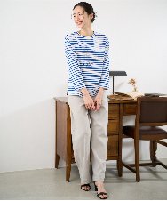 PZLEE01270 GEORGES RECH(ジョルジュ・レッシュ)  [セットアップ対応]ジャージーデニムワイドパンツ ブルー