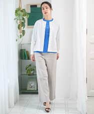 PZLEE01270 GEORGES RECH(ジョルジュ・レッシュ)  [セットアップ対応]ジャージーデニムワイドパンツ ブルー