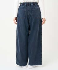 PZLEE01270 GEORGES RECH(ジョルジュ・レッシュ)  [セットアップ対応]ジャージーデニムワイドパンツ ブルー