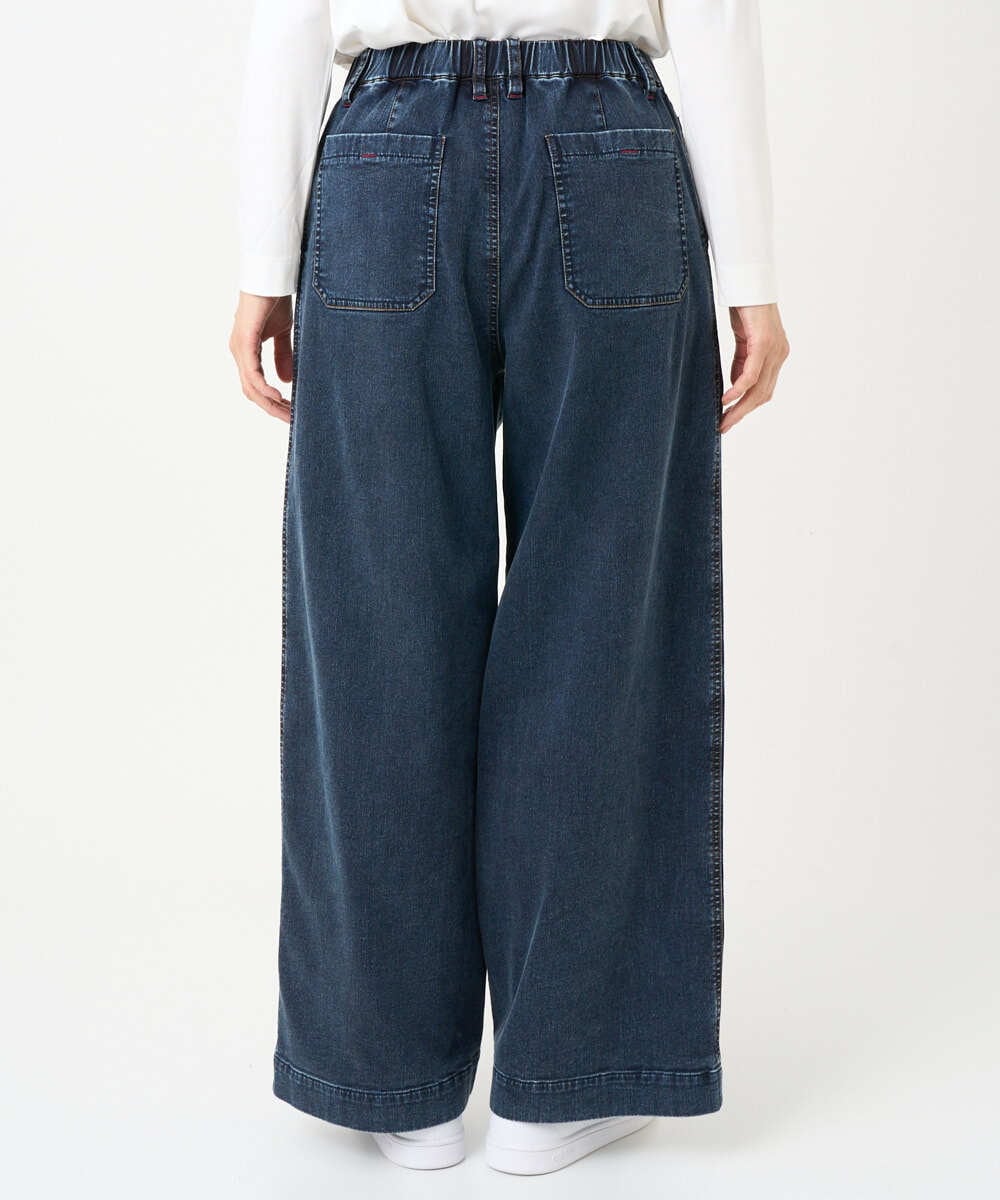 PZLEE01270 GEORGES RECH(ジョルジュ・レッシュ)  [セットアップ対応]ジャージーデニムワイドパンツ ブルー
