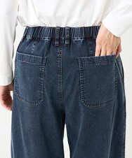 PZLEE01270 GEORGES RECH(ジョルジュ・レッシュ)  [セットアップ対応]ジャージーデニムワイドパンツ ブルー