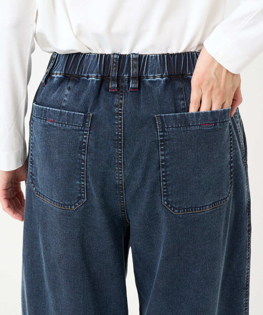 PZLEE01270 GEORGES RECH(ジョルジュ・レッシュ)  [セットアップ対応]ジャージーデニムワイドパンツ ブルー