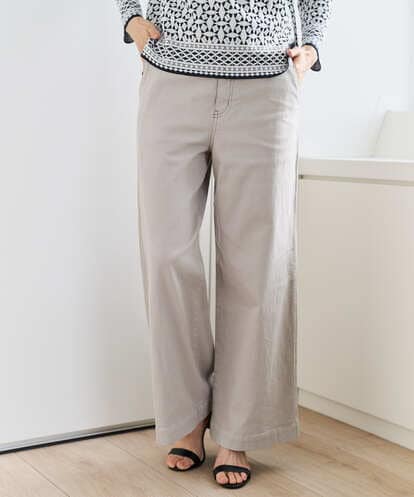 PZLEE01270 GEORGES RECH  [セットアップ対応]ジャージーデニムワイドパンツ