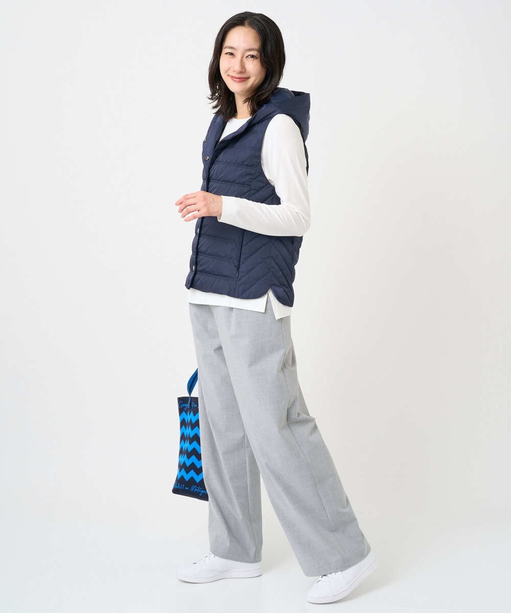 PZLEE25250 GEORGES RECH(ジョルジュ・レッシュ)  [日本製]ドロストタックワイドパンツ グレー