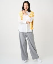 PZLEE25250 GEORGES RECH(ジョルジュ・レッシュ)  [日本製]ドロストタックワイドパンツ グレー