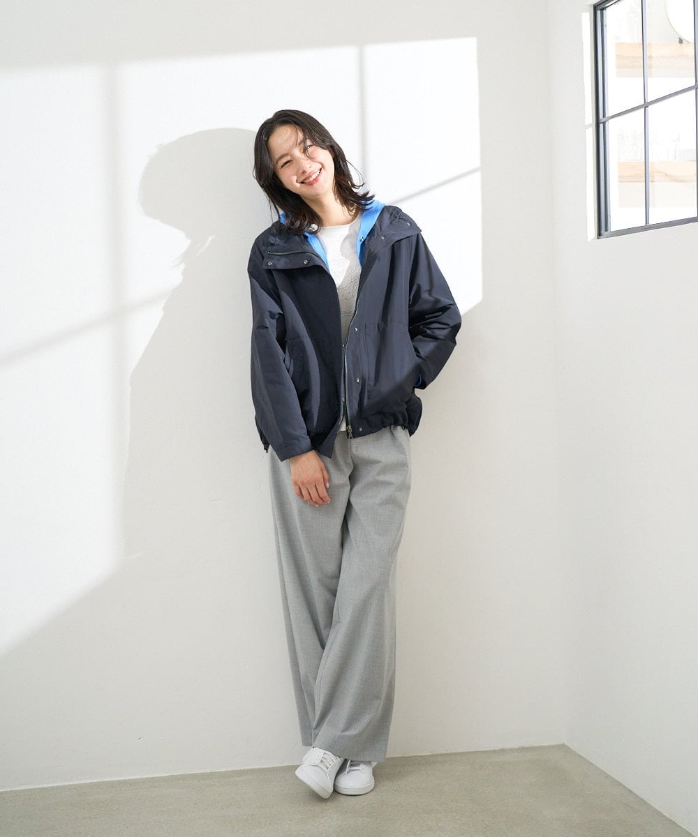 PZLEE25250 GEORGES RECH(ジョルジュ・レッシュ)  [日本製]ドロストタックワイドパンツ グレー