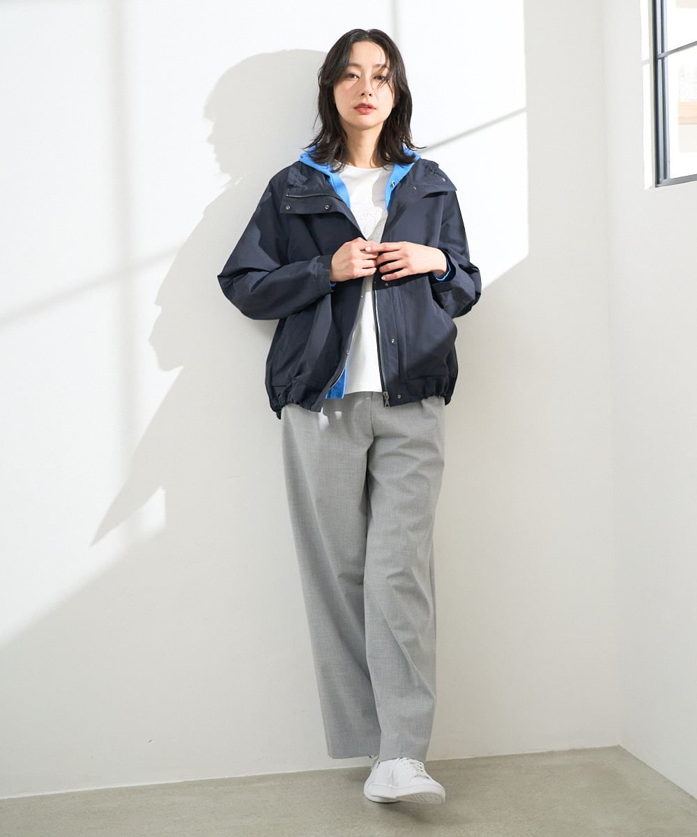 PZLEE25250 GEORGES RECH(ジョルジュ・レッシュ)  [日本製]ドロストタックワイドパンツ グレー