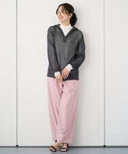 PZLEE25250 GEORGES RECH(ジョルジュ・レッシュ)  [日本製]ドロストタックワイドパンツ グレー