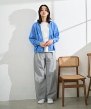 PZLEE25250 GEORGES RECH(ジョルジュ・レッシュ)  [日本製]ドロストタックワイドパンツ グレー