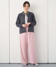 PZLEE25250 GEORGES RECH(ジョルジュ・レッシュ)  [日本製]ドロストタックワイドパンツ グレー