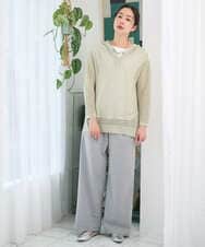 PZLEE25250 GEORGES RECH(ジョルジュ・レッシュ)  [日本製]ドロストタックワイドパンツ グレー