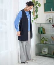 PZLEE25250 GEORGES RECH(ジョルジュ・レッシュ)  [日本製]ドロストタックワイドパンツ グレー