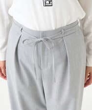 PZLEE25250 GEORGES RECH(ジョルジュ・レッシュ)  [日本製]ドロストタックワイドパンツ グレー