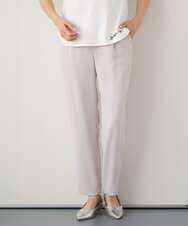 PZLEE29190 GEORGES RECH(ジョルジュ・レッシュ)  [日本製]リラックスサテンテーパードパンツ ベージュ