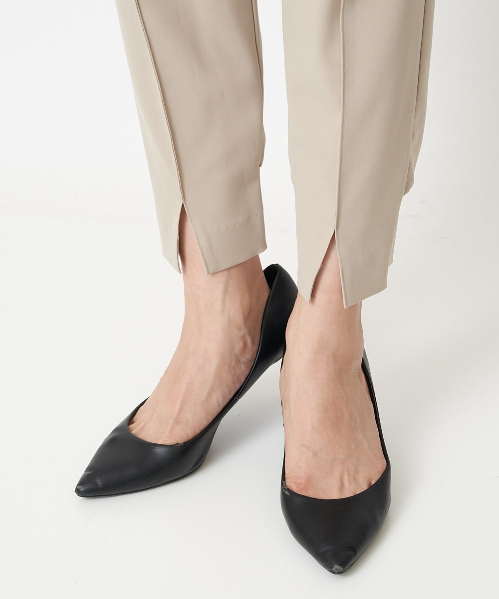 PZLEM14210 GEORGES RECH(ジョルジュ・レッシュ) 【洗える】ピンタックジョグパンツ ベージュ