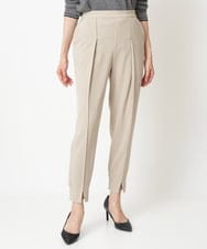 PZLEM14210 GEORGES RECH(ジョルジュ・レッシュ) 【洗える】ピンタックジョグパンツ ベージュ