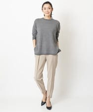 PZLEM14210 GEORGES RECH(ジョルジュ・レッシュ) 【洗える】ピンタックジョグパンツ ベージュ